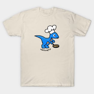 Velatkeraptor Hanukkah Dino with Chef's Hat T-Shirt